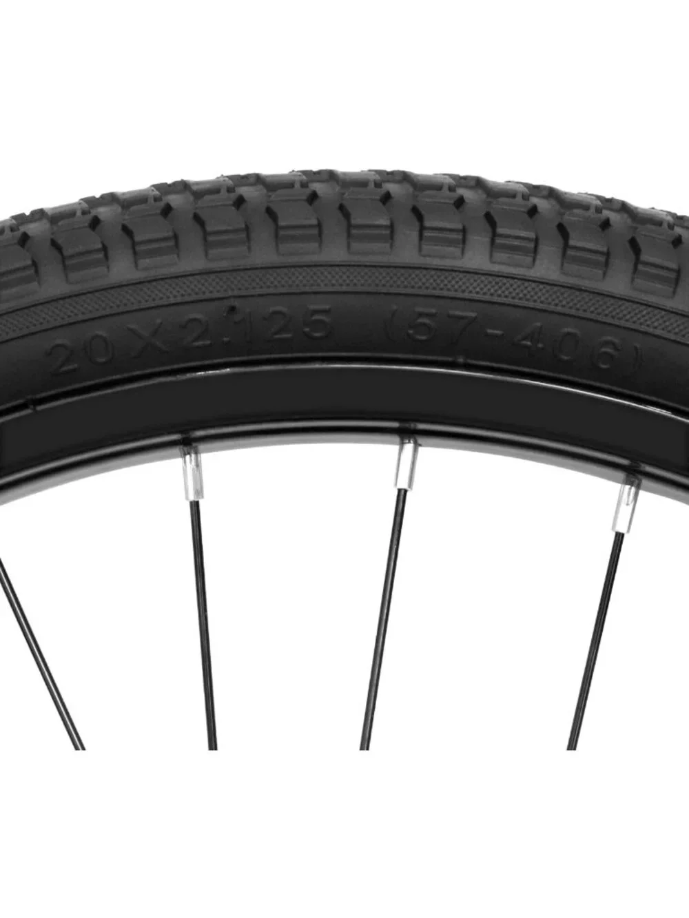 Kids Bike Front Wheels Replacement - Solid Rubber Tire & Inner Tube, 12-20 Inch